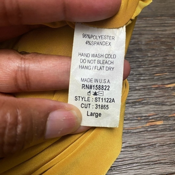 Fashion Nova Mustard Gold Yellow Two Piece Dress skirt set crop top - Picture 6 of 10